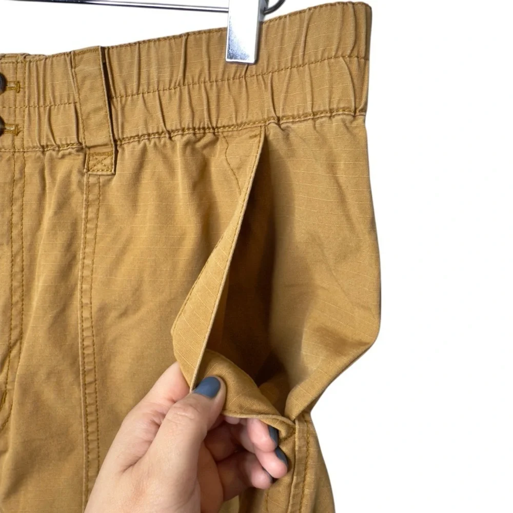 Madewell High Rise Utility Straight Relaxed Pants Cotton Ripstop Sz XL